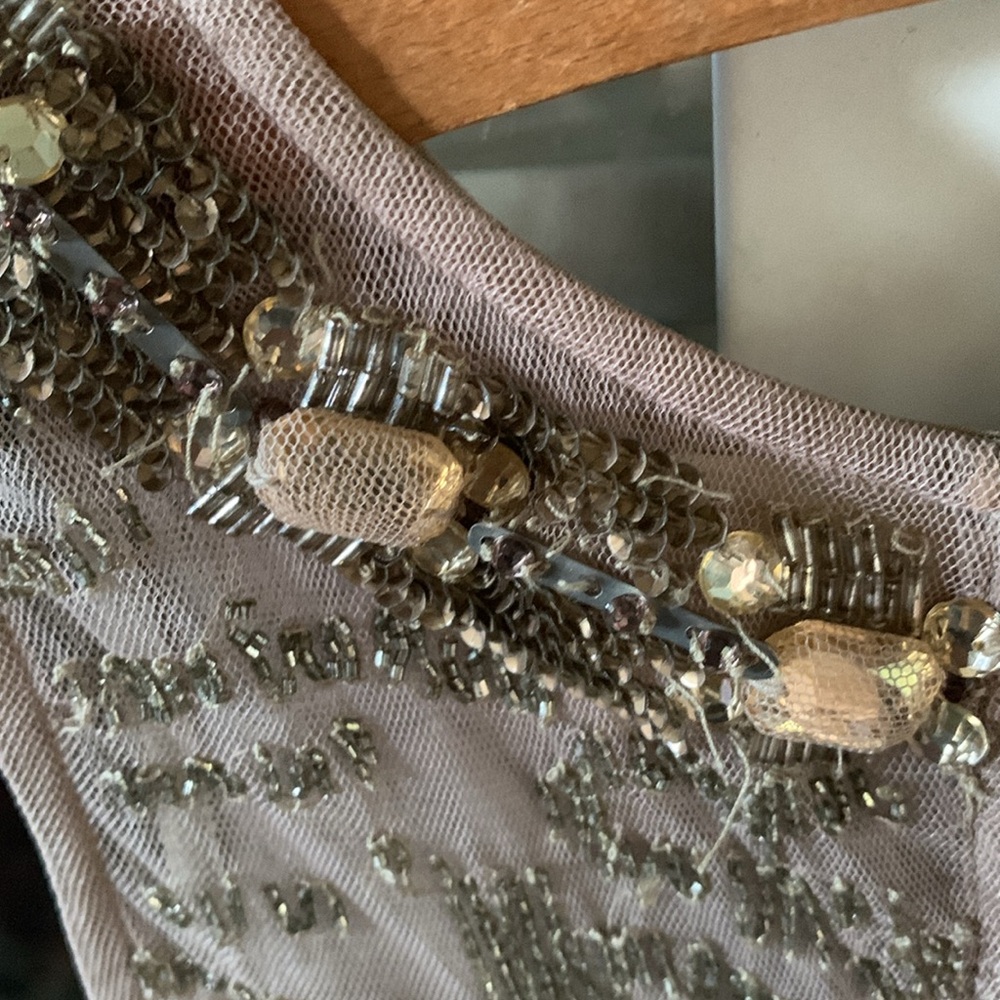 Moulinette Soeurs sz 4 Anthropologie dress beaded neckline - Picture 9 of 12